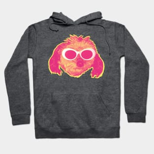 Grunge Poodle Pink Hoodie